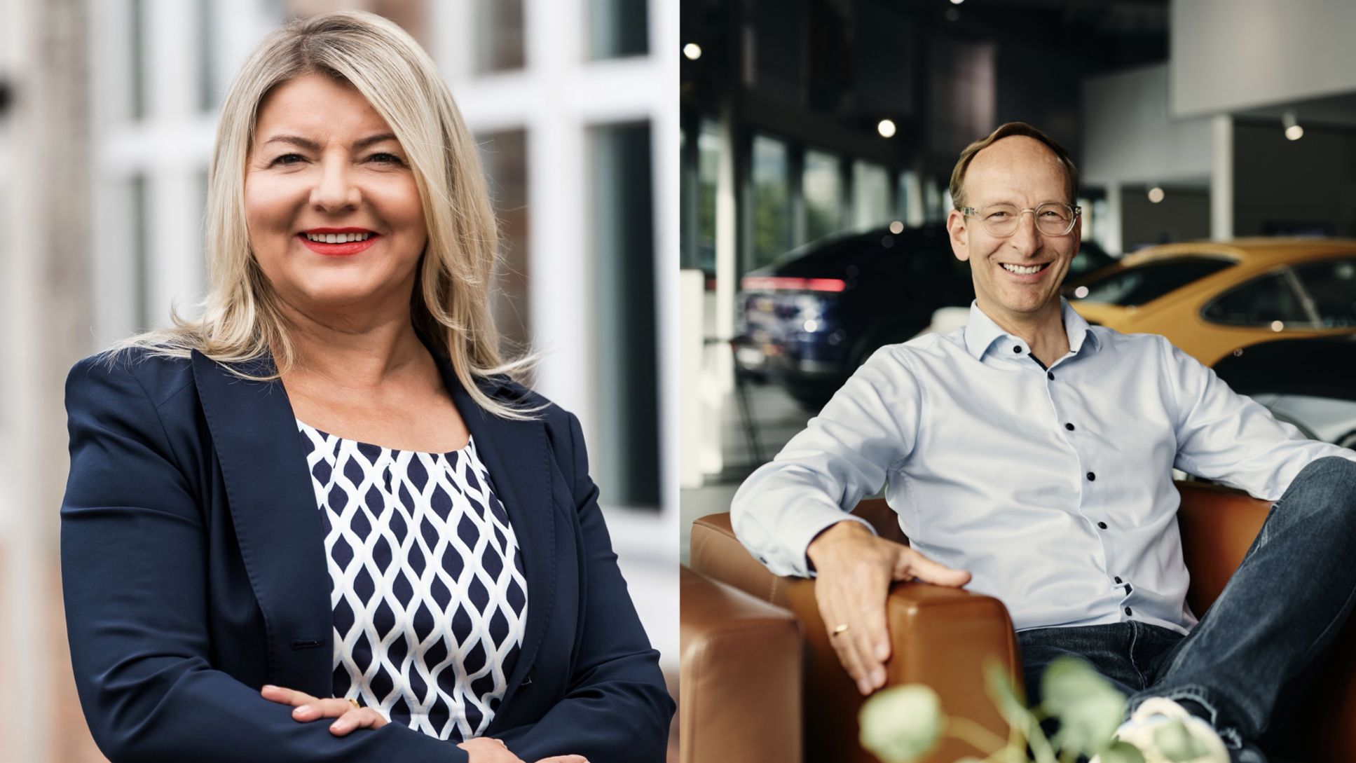 Holger Gerrmann, Iryna Kauk, l-r, 2026, Porsche Schweiz AG