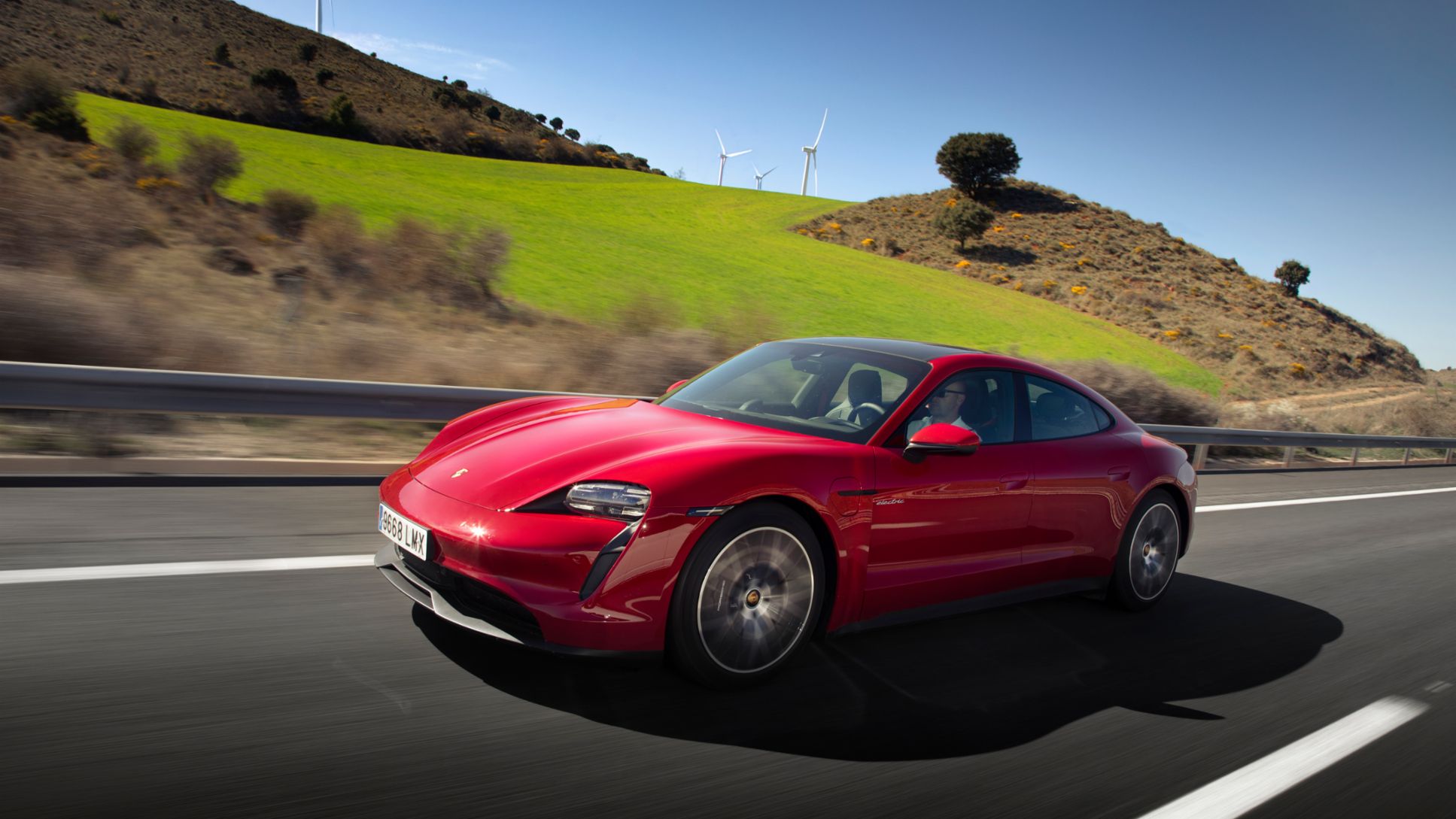 Porsche Taycan, ruta Madrid-Barcelona-Madrid, 2021, Porsche Ibérica