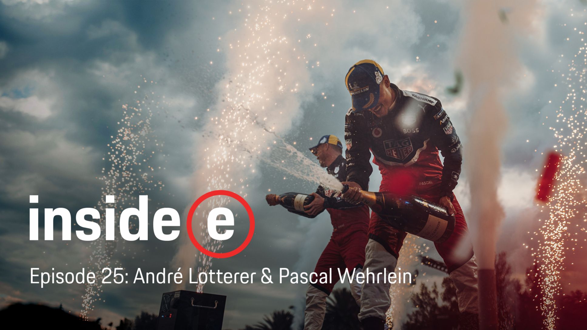 André Lotterer, Pascal Wehrlein, l-r, Inside E Podcast, 2022, Porsche AG
