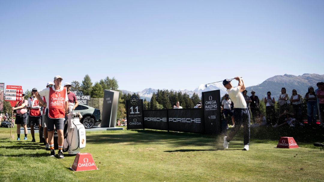 Porsche Brand Ambassador Paul Casey claims strong runner-up finish at the Omega European Masters