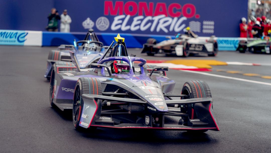 António Félix da Costa, Porsche 99X Electric (nº 13), 2ª carrera del E-Prix de Mónaco, 2025, Porsche AG