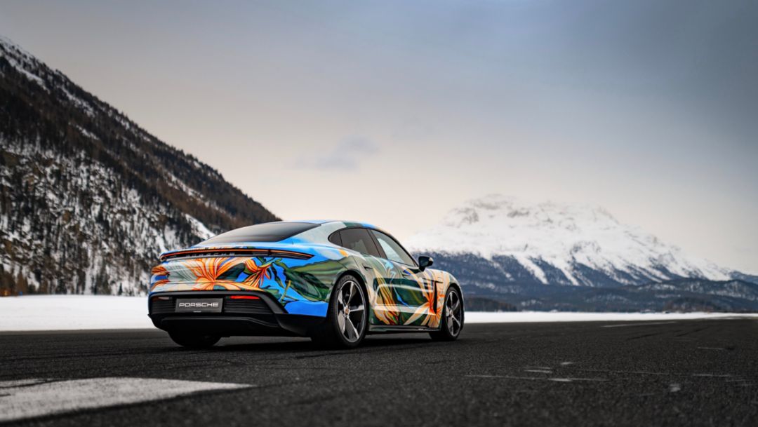 Taycan Artcar by Richard Phillips, Zurich, Switzerland, 2021, Porsche AG