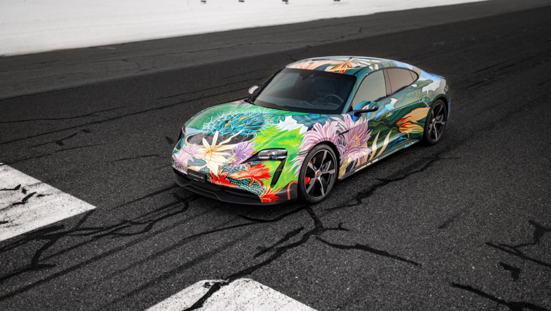 Taycan Artcar by Richard Phillips, Zurich, Switzerland, 2021, Porsche AG