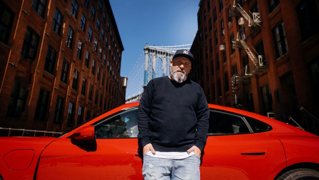 Niko Backspin, Porsche Taycan GTS, New York, USA, 2023, Porsche AG