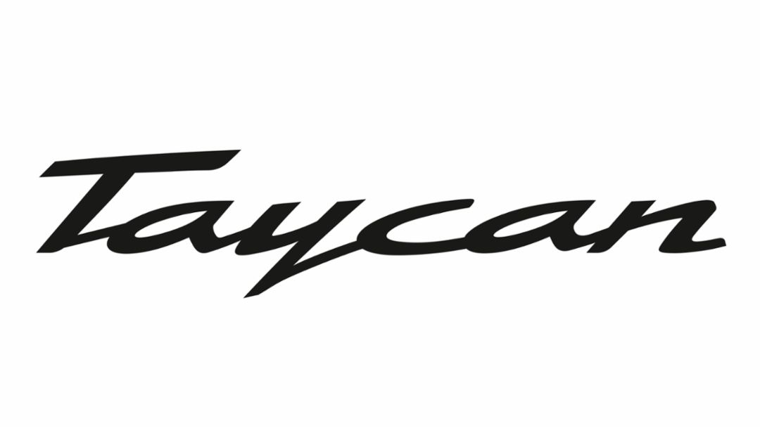 Taycan lettering, Porsche AG