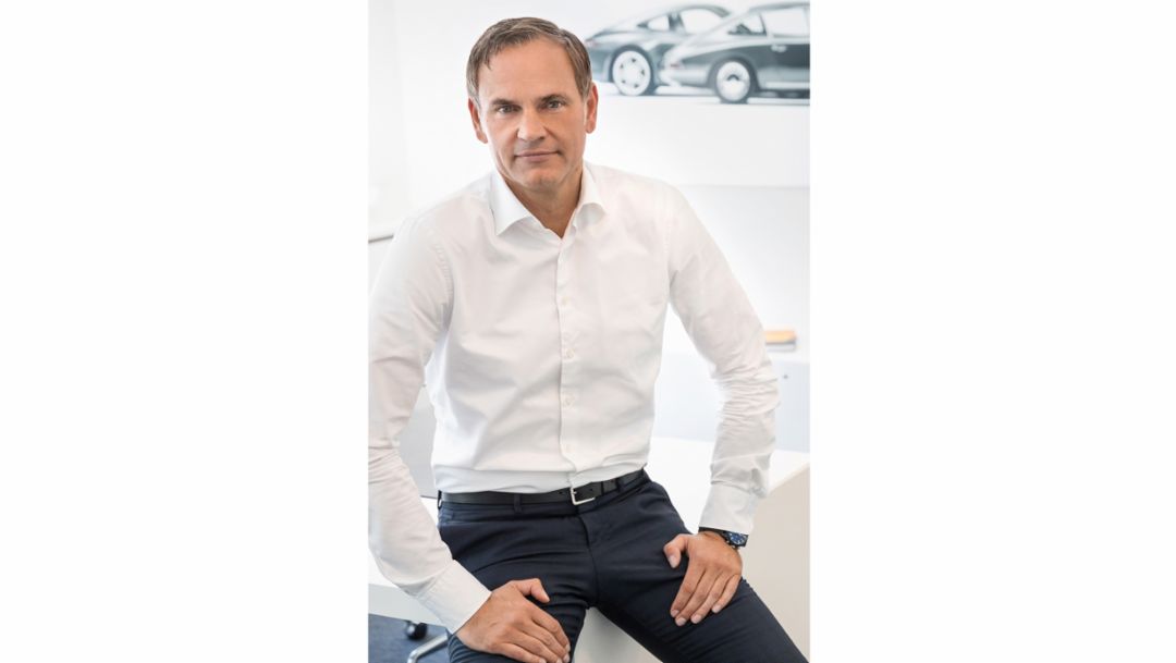 Dr. Oliver Blume, Chairman of the Executive Board of Dr. Ing. h.c. F. Porsche AG