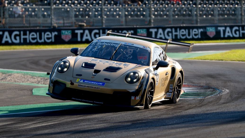 Flynt Schuring (PB), Schumacher CLRT (n&ordm; 12), Porsche 911 Cup, Porsche Mobil 1 Supercup, Italia, 2026, Porsche AG