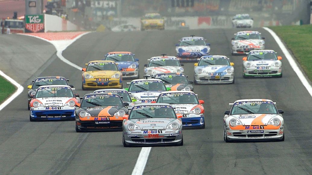Carrera en Barcelona de la Porsche Supercup 2002, 40º aniversario de Porsche Ibérica (1984-2024)
