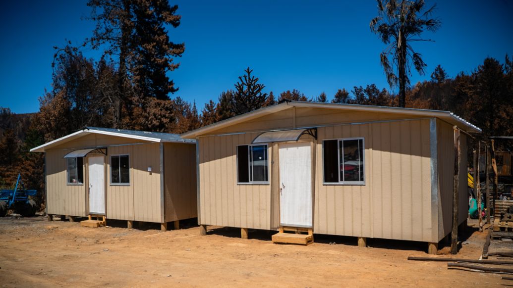 Porsche y TECHO Chile refuerzan apoyo a familias afectadas por incendios en el Biob&iacute;o