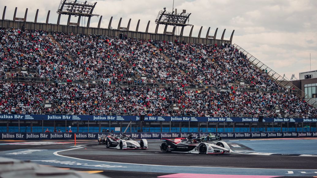 Pascal Wehrlein (94) y André Lotterer (36), 99X Electric, E-Prix de Ciudad de México, 2022, Porsche AG