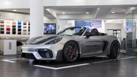 Llega a Guatemala un 718 Spyder RS con diseño único bajo el sello Porsche Exclusive Manufaktur