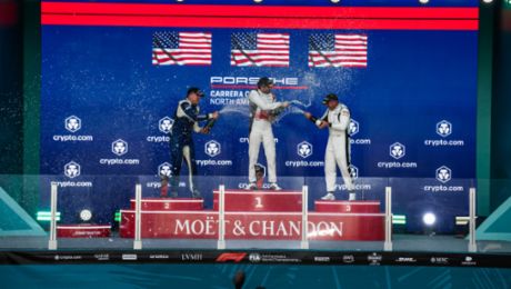 Porsche Carrera Cup North America Round at Miami sees a variety of faces take class wins 