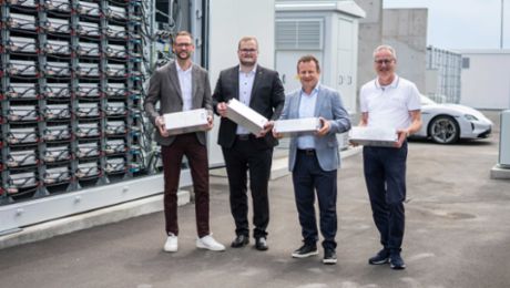 How used Taycan batteries became an energy storage system for the Leipzig plant