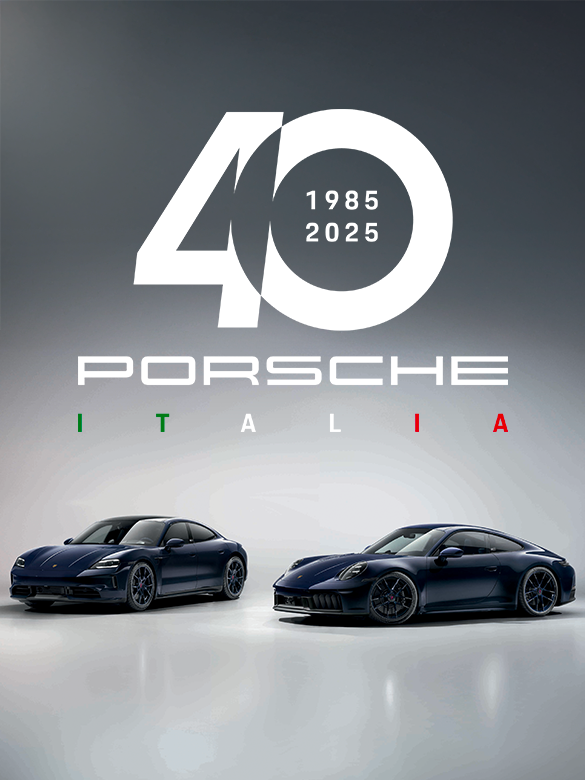 Logo 40 anni Porsche Italia