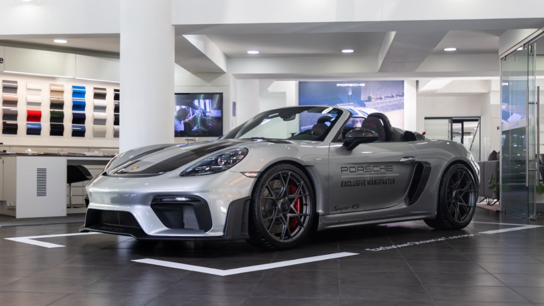 Llega a Guatemala un 718 Spyder RS con diseño único bajo el sello Porsche Exclusive Manufaktur