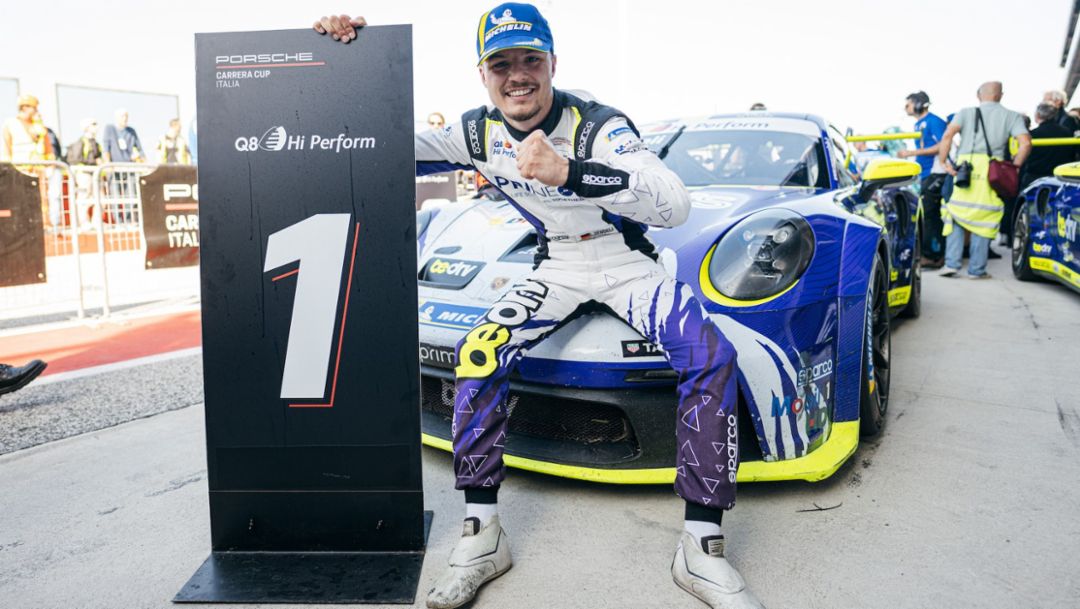 Porsche Carrera Cup Italia, Zendeli al primo centro in gara 2 a Misano