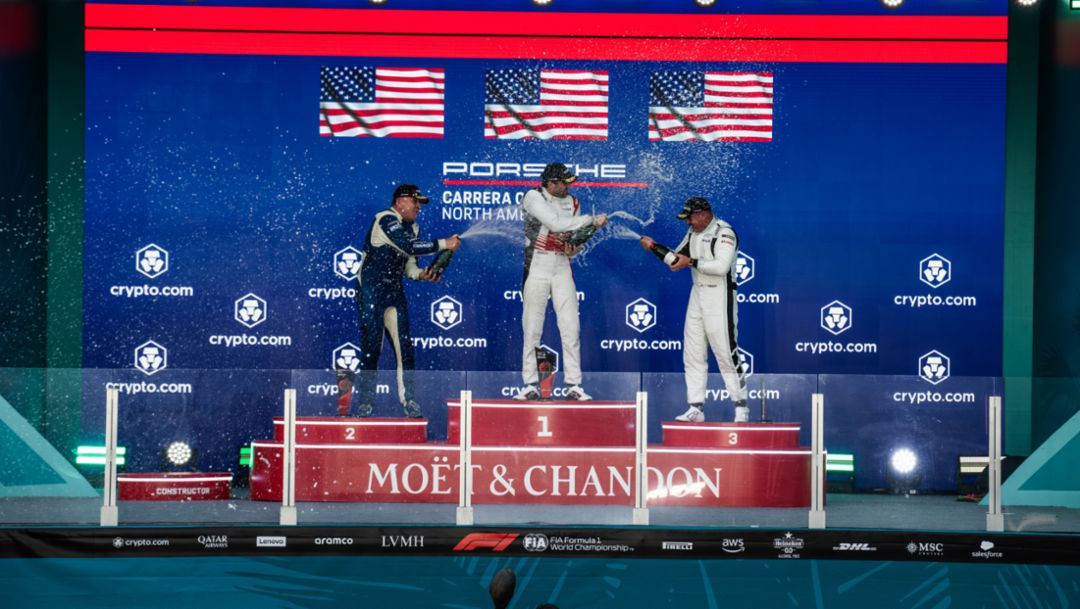 Porsche Carrera Cup North America Round at Miami sees a variety of faces take class wins 