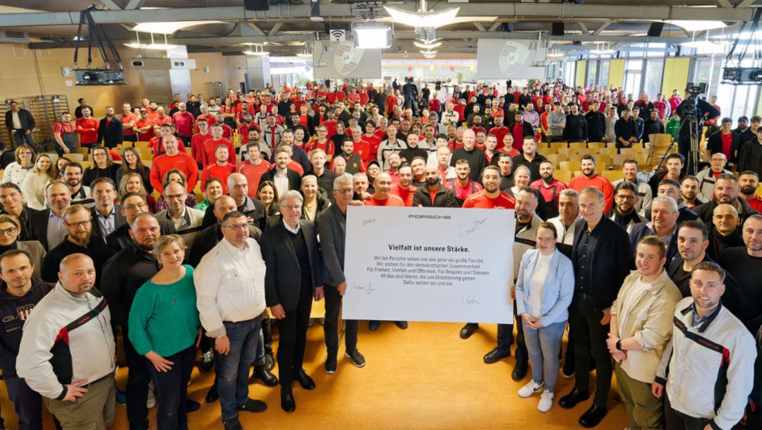 Porsche bezieht Stellung für demokratischen Zusammenhalt