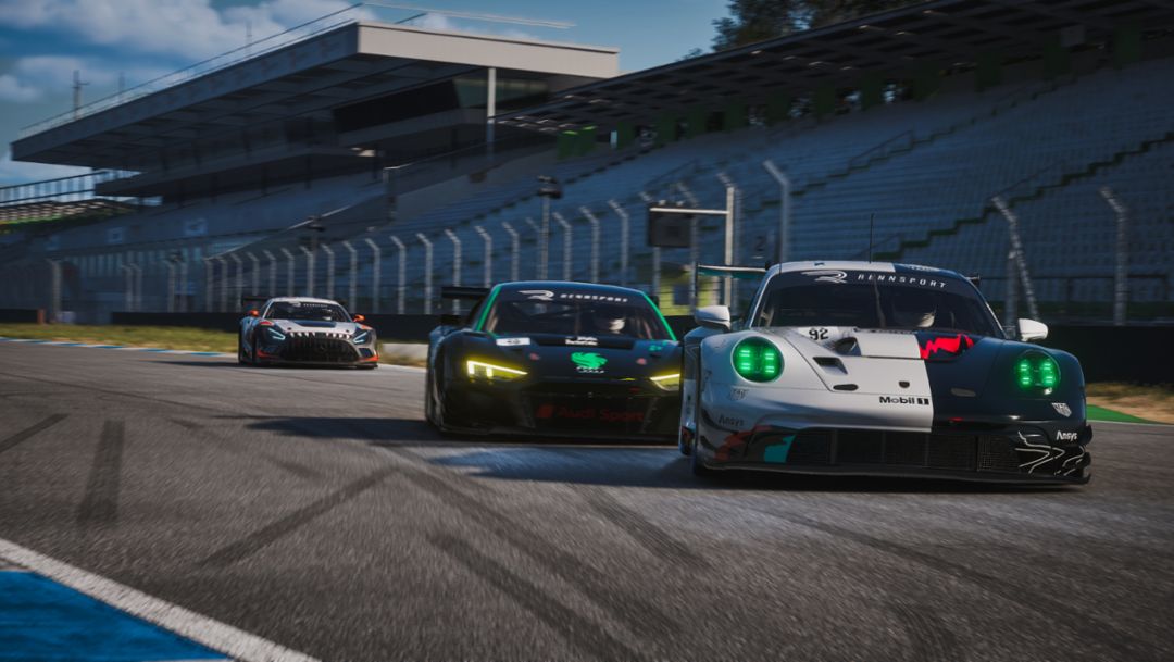 Porsche-Werksteam gewinnt erstes Finale der ESL R1-Fahrerwertung