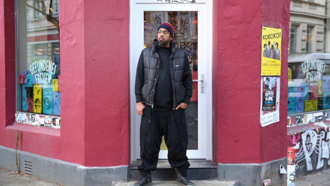 Samy Deluxe, rapper, Hamburg, 2018, Porsche AG