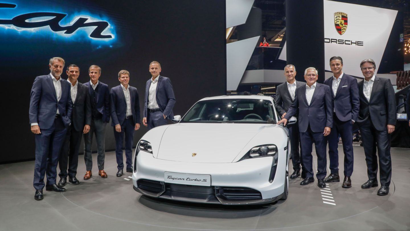 Exhibition premiere of the new Taycan, IAA 2019, Porsche AG