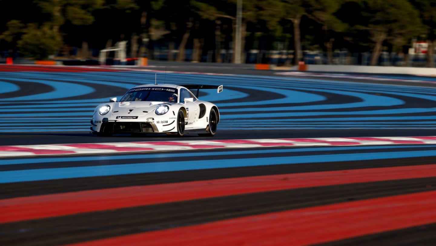 911 RSR (año modelo 2019), pruebas en pista, Le Castellet, 2019, Porsche AG