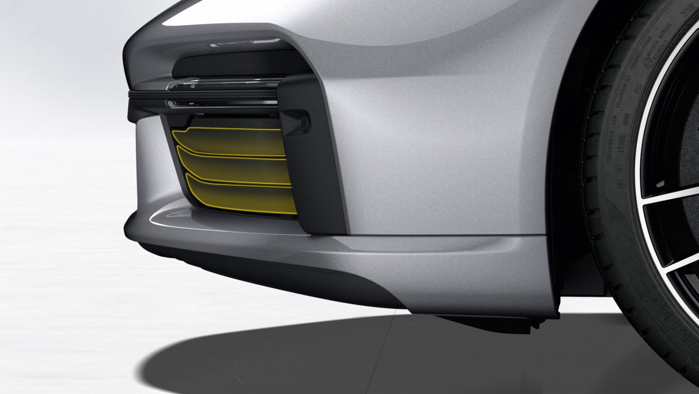 911 Turbo S, deflectores de aire de refrigeración, Porsche Active Aerodynamics (PAA), 2020, Porsche AG