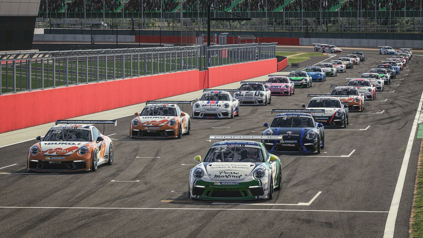 911 GT3 Cup, Porsche Mobil 1 Supercup Edición Virtual, Silverstone, 2020, Porsche AG