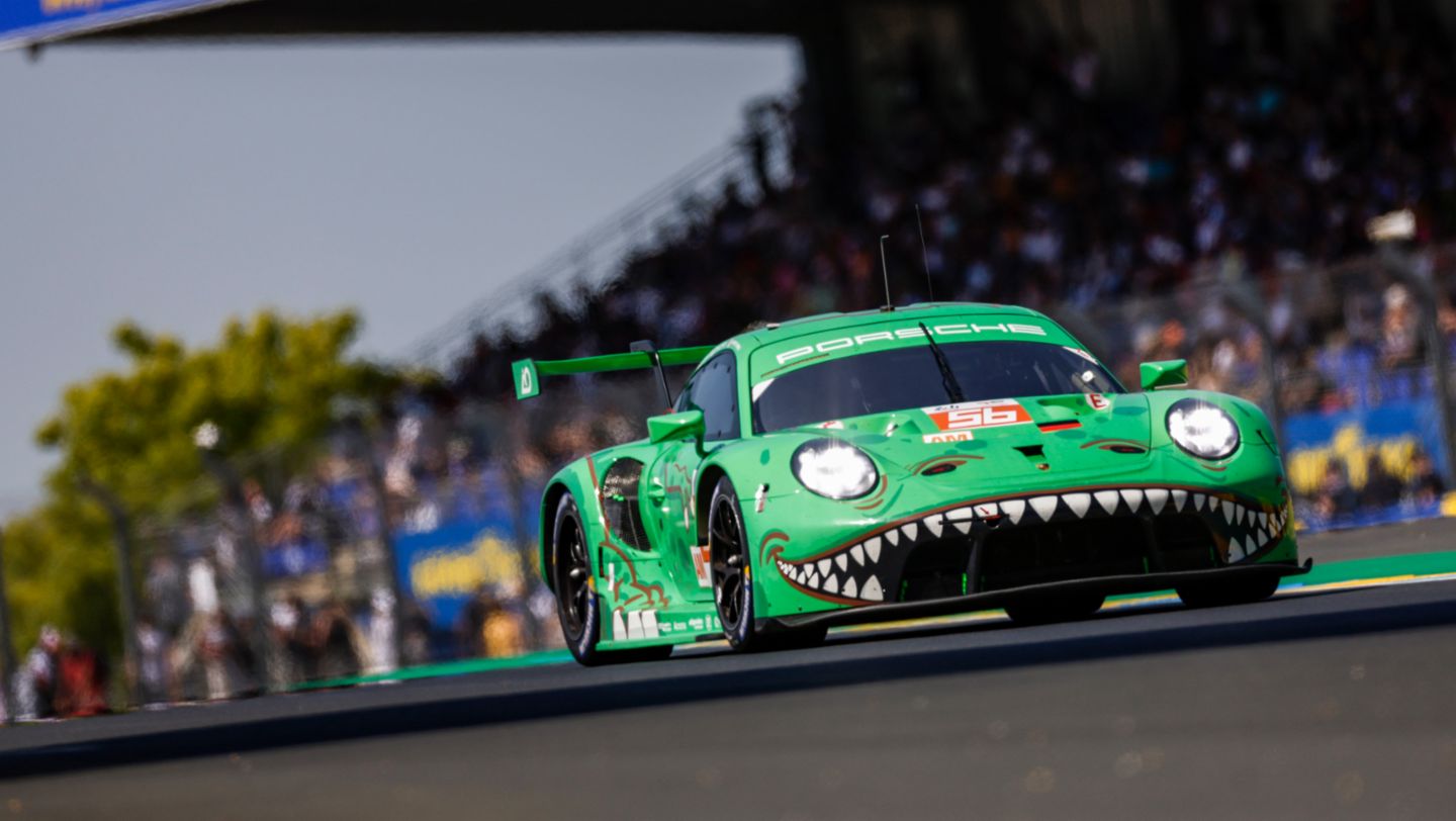 Porsche 911 RSR, Project1 - AO (#56), Matteo Cairoli (I), PJ Hyett (USA), Gunnar Jeannette (USA), 2023, Porsche AG
