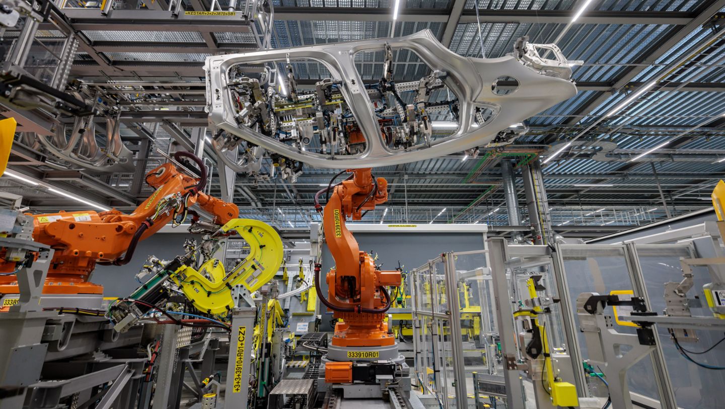 Body construction facility, Porsche plant Leipzig, 2024, Porsche AG