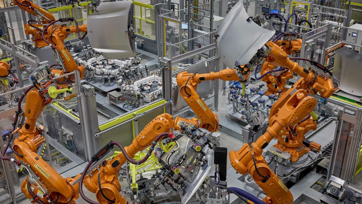Body construction facility, Porsche plant Leipzig, 2024, Porsche AG