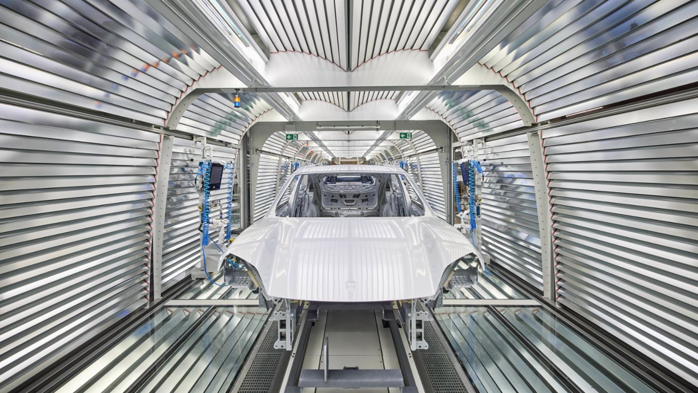 Paint shop, Porsche plant Leipzig, 2024, Porsche AG